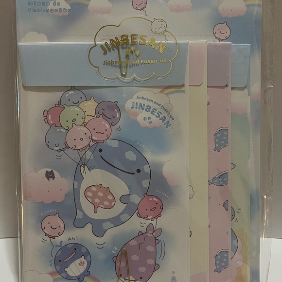 Jinbesan and Fusen-uo Letter Set - Picture 2 of 6